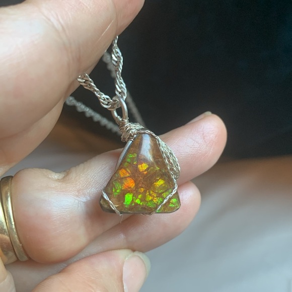 Ammonite Silver Pendant - Picture 3 of 4